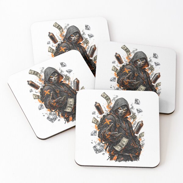 Item preview, Cyberpunk Masked Rogue Diamond Heist Orange designed and sold by Artmares.