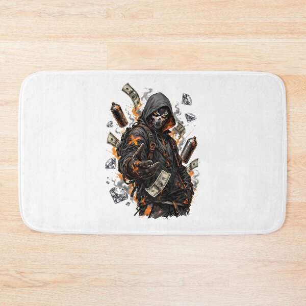 Item preview, Cyberpunk Masked Rogue Diamond Heist Orange designed and sold by Artmares.