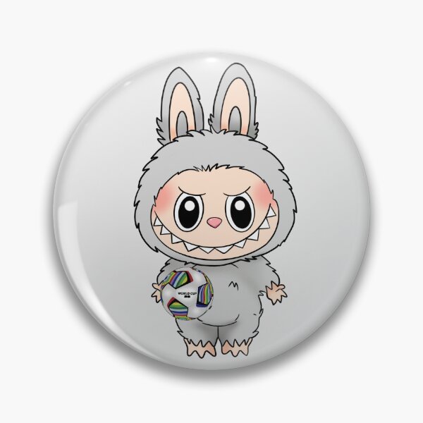 Item preview, Labubu monster loves football holding a ball  designed and sold by RavenAMarie .
