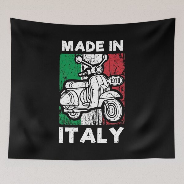Item preview, Made In Italy Vintage Vespa Scooter Distressed Italian Flag Heritage designed and sold by Dmetalx Art Apparel.