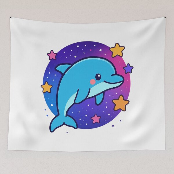 Item preview, Follow Your Dreams Dolphin - Space Adventure Sticker designed and sold by foryouandyours.