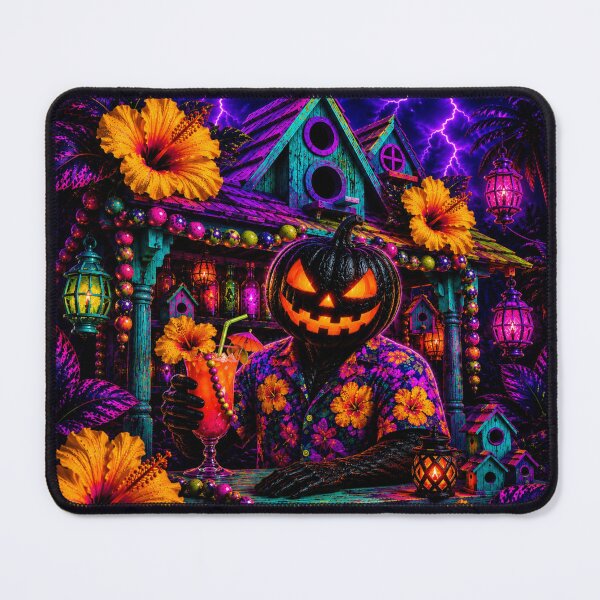 Item preview, Headless Horseman Neon Electric Bar - Gothic Halloween Fantasy Art designed and sold by TheHorsemanRidesAgain.