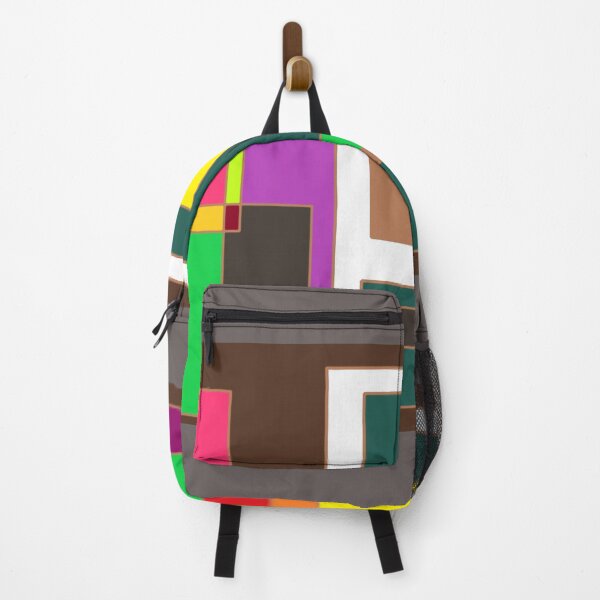 Item preview, Bold Overlapping Rectangles Abstract Wall Art — Colourful Geometric Print designed and sold by FavouredStudio.