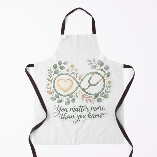 Item preview, You Matter More Than You Know: Stethoscope Infinity Heart Art designed and sold by MoonwoodStudio.