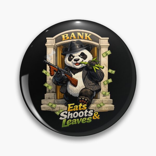 Item preview, Panda Bank Heist Eats Shoots Leaves designed and sold by Artmares.