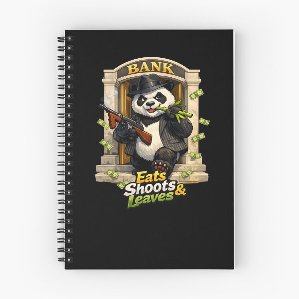 Item preview, Panda Bank Heist Eats Shoots Leaves designed and sold by Artmares.