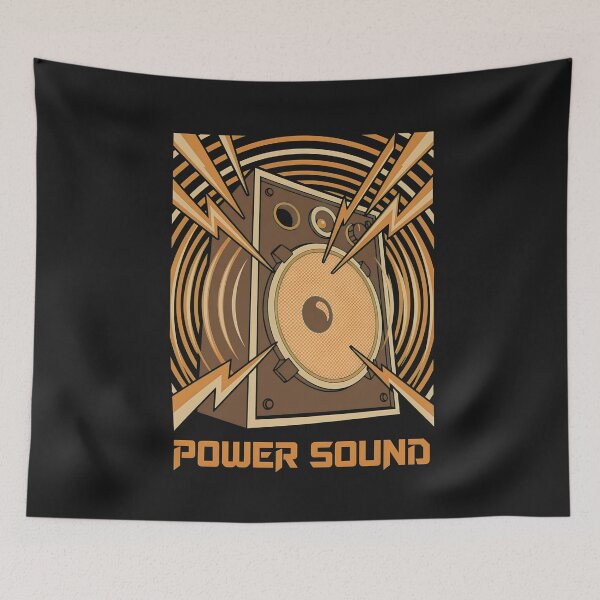 Item preview, Retro Audio Speaker Power Waves designed and sold by Bassot-Studio.
