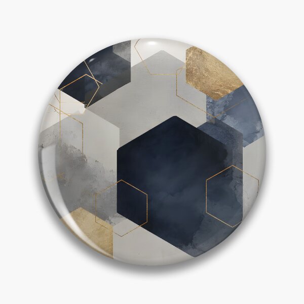 Item preview, Modern abstract geometric hexagon shape canvas art designed and sold by ArtworkStratos.