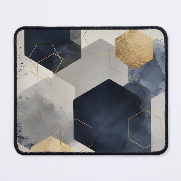 Item preview, Modern abstract geometric hexagon shape canvas art designed and sold by ArtworkStratos.
