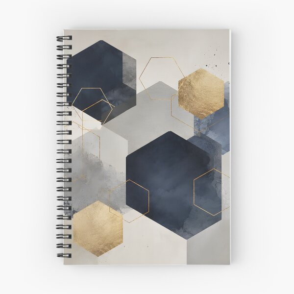 Item preview, Modern abstract geometric hexagon shape canvas art designed and sold by ArtworkStratos.