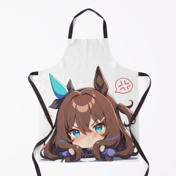 Item preview, Maruzensky Uma Musume Pretty Derby Chibi Angry Brown Hair designed and sold by 108Recordings.