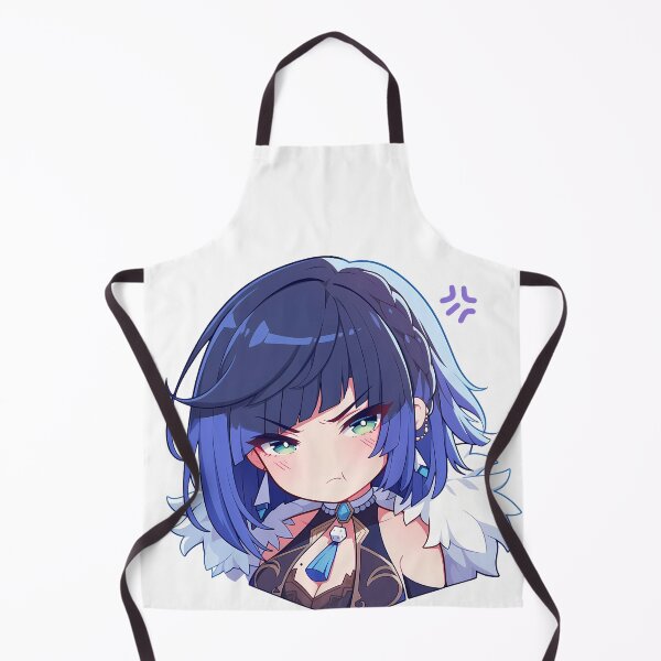 Item preview, Yelan Genshin Impact Chibi Pout Face Kawaii Angry Mode designed and sold by 108Recordings.