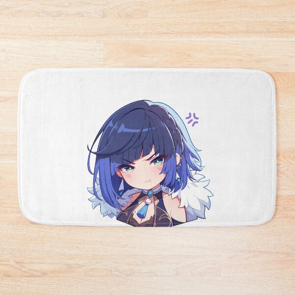 Item preview, Yelan Genshin Impact Chibi Pout Face Kawaii Angry Mode designed and sold by 108Recordings.