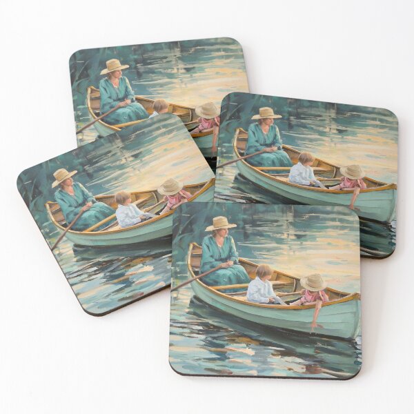 Item preview, Fine Art Painting - Boating #2 designed and sold by DroneWorks Creative.