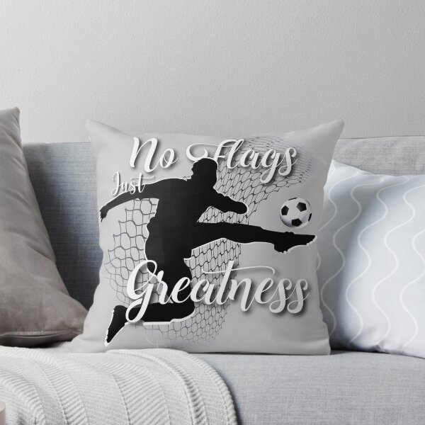 Item preview, No Flags Just Greatness Soccer Silhouette Goal Poster designed and sold by AXENT Designs.