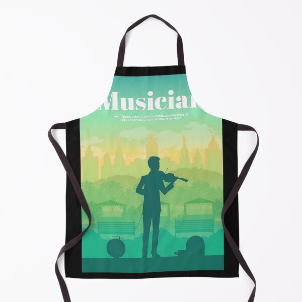 Item preview, Musician Silhouette City Park Art designed and sold by ACIDO-BASICO.