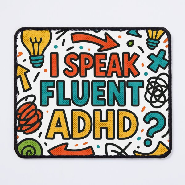Item preview, I Speak Fluent ADHD Funny Neurodivergent Dad Shirt Retro Vintage Design designed and sold by CollectionsJEm.
