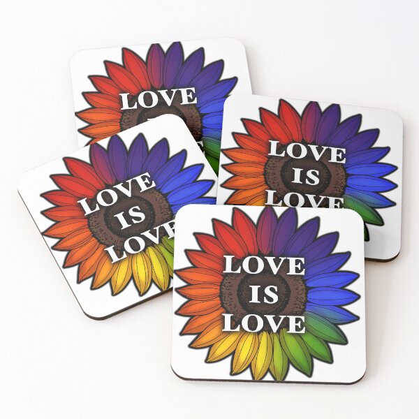 Item preview, Love is Love Rainbow Sunflower designed and sold by Carlyle Creative Co..