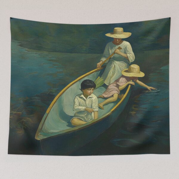 Item preview, Fine Art Painting - Boating #3 designed and sold by DroneWorks Creative.