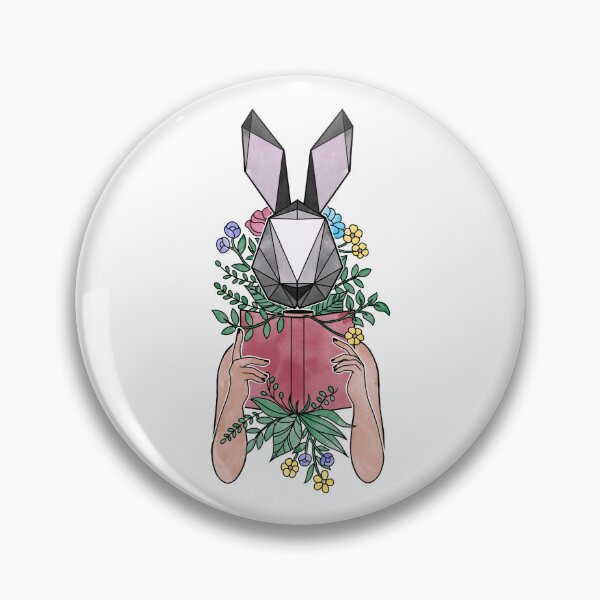 Item preview, Geometric Rabbit Reader designed and sold by Carlyle Creative Co..