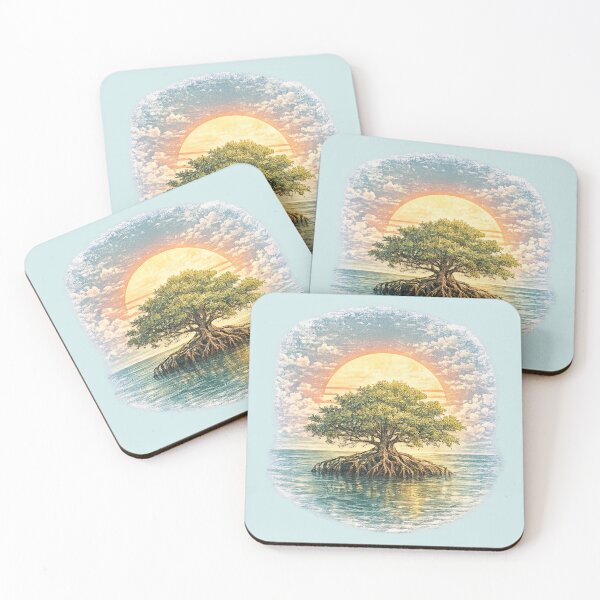 Item preview, Unique BeautyF lorida Mangrove Sunset Paradise designed and sold by piketo.