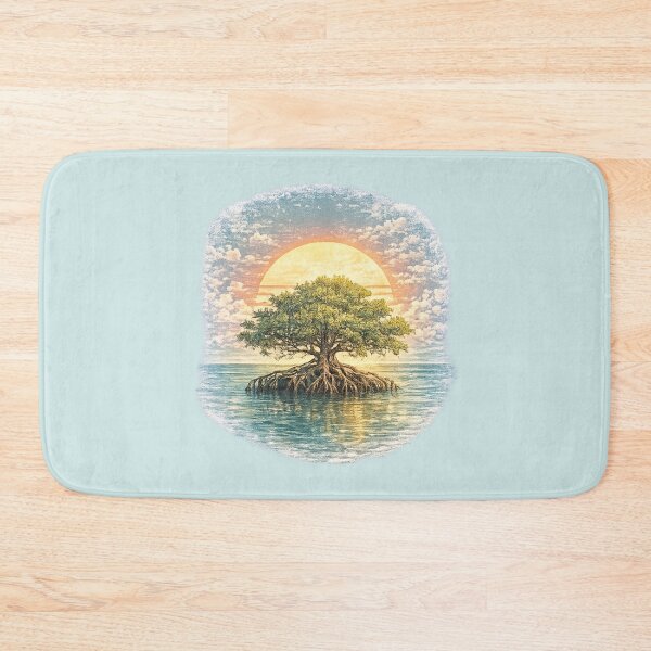 Item preview, Unique BeautyF lorida Mangrove Sunset Paradise designed and sold by piketo.