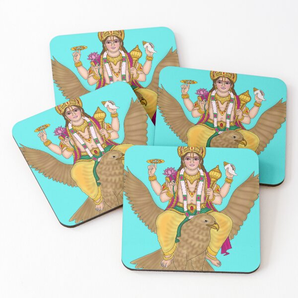 Item preview, Lord Vishnu on Garuda Artwork | Divine Hindu Digital Illustration designed and sold by Harshit_Digital_Arts.