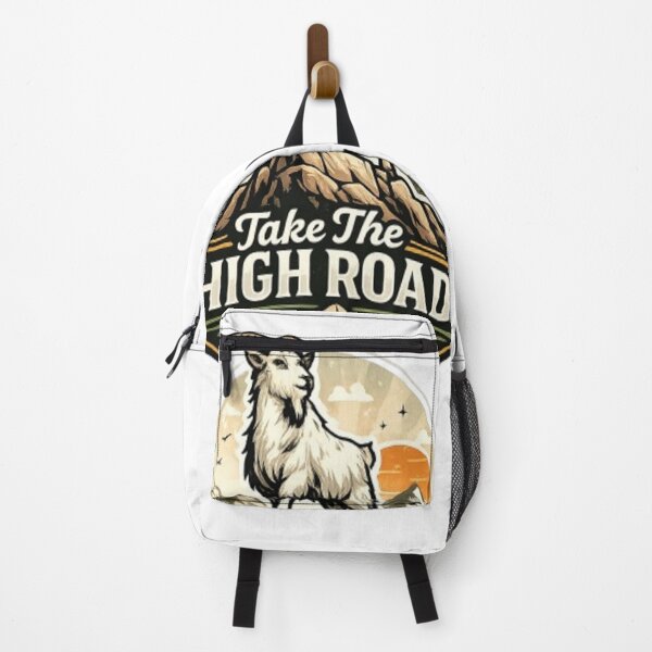 Item preview, Take The High Road Mountain Goat Sticker designed and sold by GRYFFWEAR.