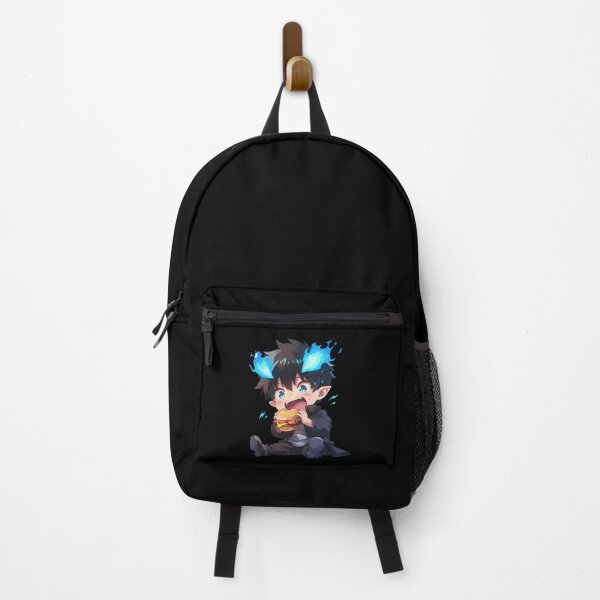 Item preview, Rin Okumura Blue Exorcist Chibi Burger Kawaii Flame designed and sold by earlobejerk.