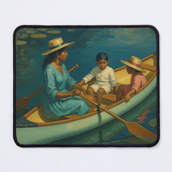 Item preview, Fine Art Painting - Boating #4 designed and sold by DroneWorks Creative.