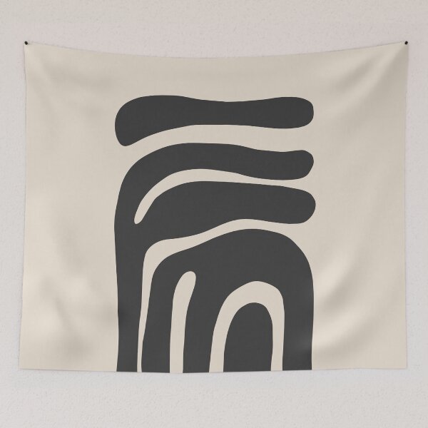 Item preview, Neutral Minimalistic Modern Abstract Art designed and sold by NicoleYoungStudio.