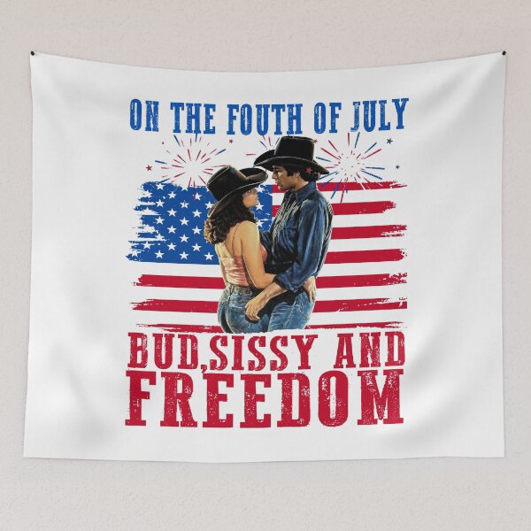 Item preview, Bud and Sissy Gilley’s Texas | Urban Cowboy Movie 4th of July designed and sold by Harmontal.