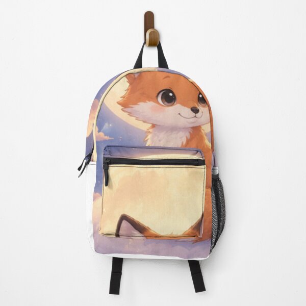 Item preview, Dreamy Moon Fox Kawaii Pastel Cartoon Animal Art designed and sold by LunaMochi.