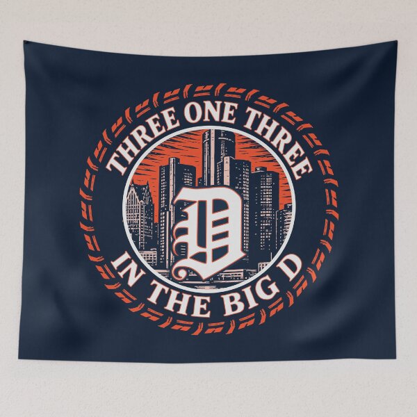 Item preview, Three One Three 313 in the Big D - Detroit - Michigan - Tigers designed and sold by krewyork.