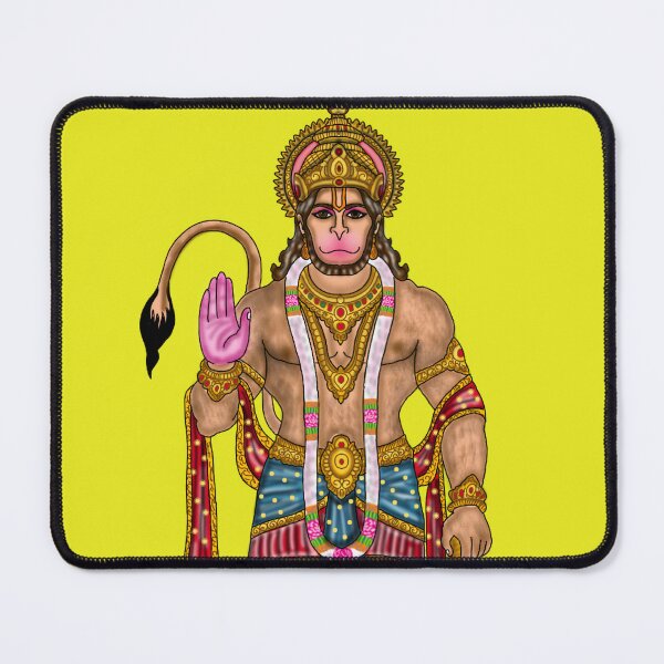 Item preview, Hanuman Standing Hanuman Artwork | Divine Hindu God Digital Illustration designed and sold by Harshit_Digital_Arts.