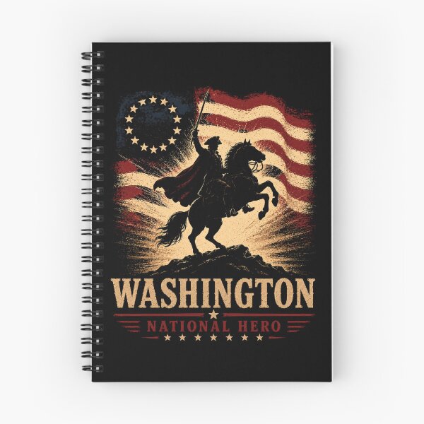 Item preview, Washington National Hero Revolutionary War Patriot in Red, White and Blue designed and sold by TeesOnRosebud.