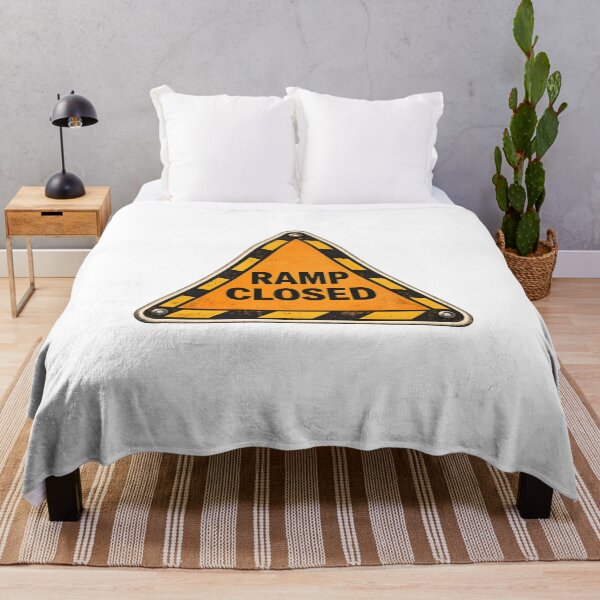 Item preview, Warning Ramp Closed Construction Sign Humor designed and sold by Artmares.
