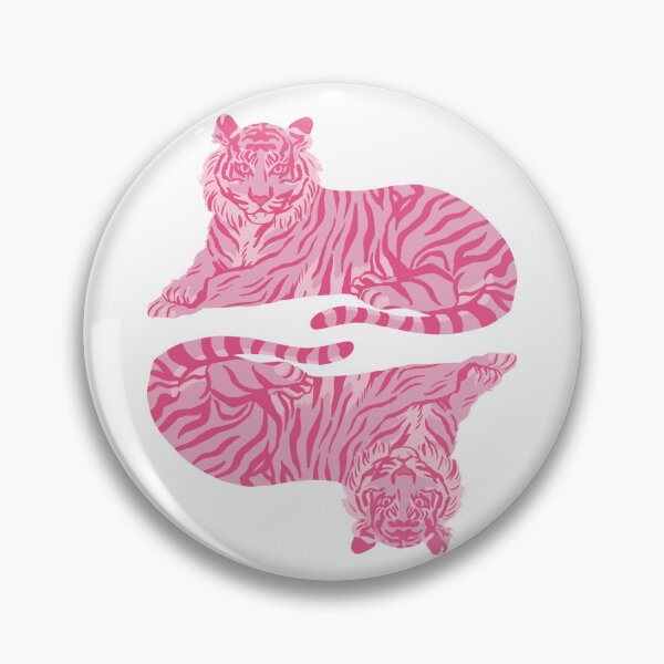 Item preview, Minimalist Vintage Pink Tiger Illustration Art designed and sold by shaescreations1.