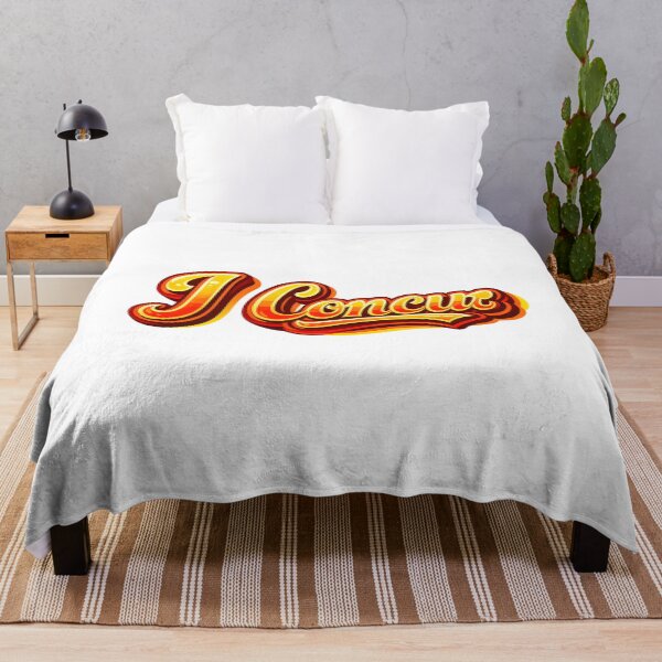Item preview, Retro I Concur Script Typography Orange Yellow designed and sold by Artmares.