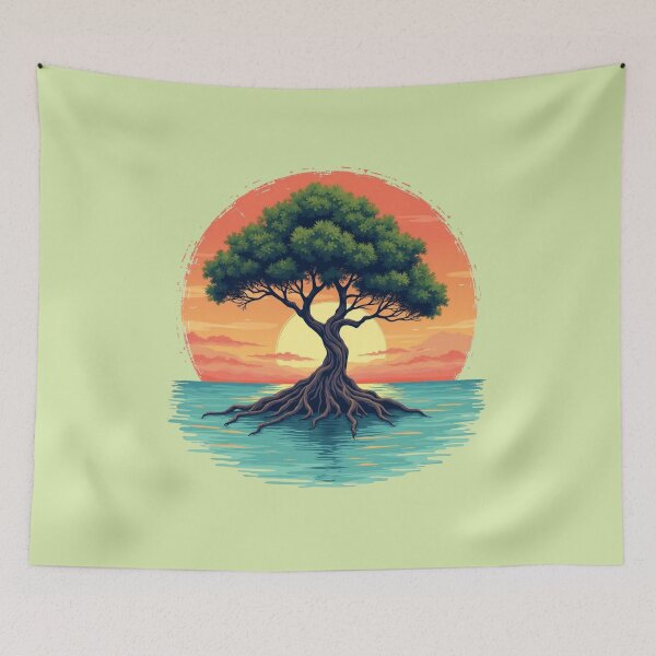 Item preview, Casual Florida Mangrove Sunset Paradise designed and sold by piketo.