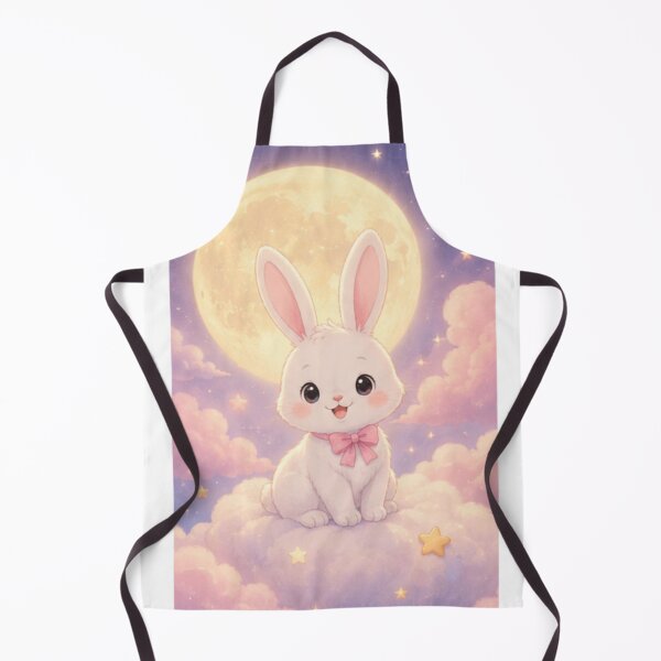 Item preview, Cute Moon Bunny Kawaii Pastel Dreamy Rabbit Illustration designed and sold by LunaMochi.