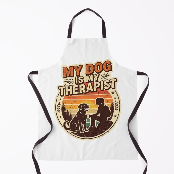 Item preview, My Dog Is My Therapist Vintage Retro Dog Lover Gift T-Shirt designed and sold by Meharshop.