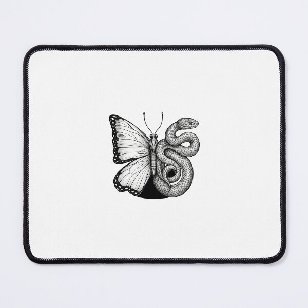 Item preview, Butterfly Snake Hybrid Tattoo Design shirt  designed and sold by Shirts-4k.