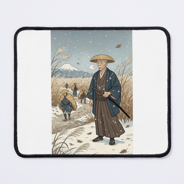 Item preview, The Lone Samurai in Winter Snow designed and sold by TokyoUkiyoHouse.