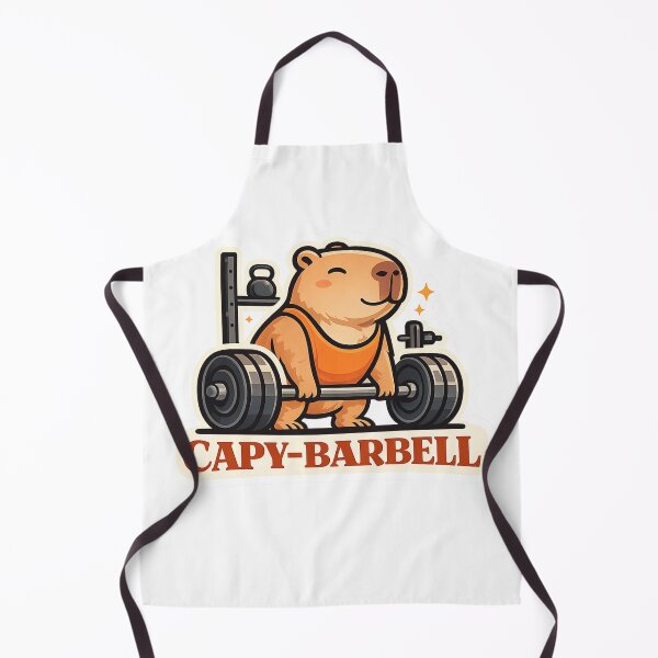 Item preview, Capy Barbell Cute Capybara Gym Weightlifting designed and sold by Digistore1221.