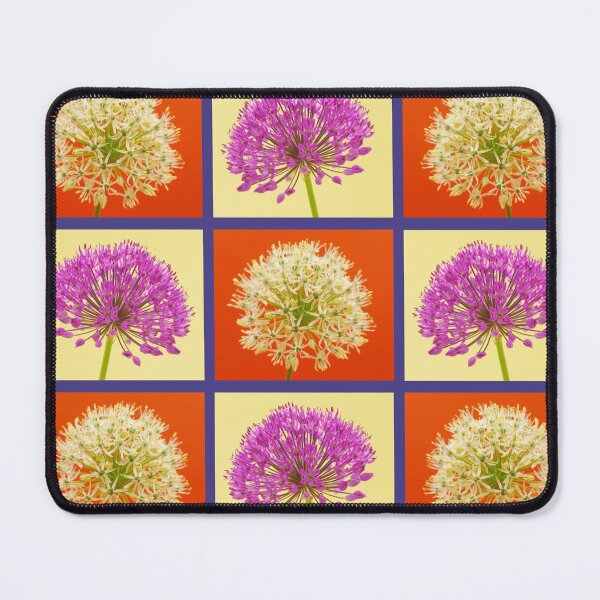 Item preview, Allium Garlic Flower Macro Photography Collage Art designed and sold by JurateArt-DK.