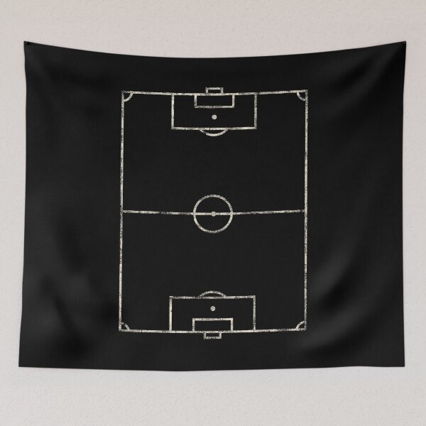 Item preview, Soccer Field Blueprint Football Pitch Player Coach Gift designed and sold by clickbongski.