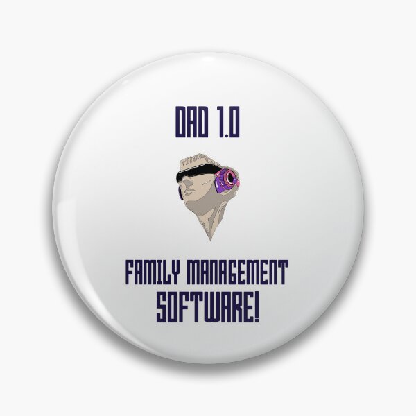 Artikelvorschau, Dad 1.0 Familienmanagement-Software Vatertags-T-Shirt entworfen und verkauft von Mosidrip.