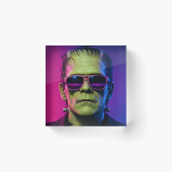 Item preview, Frankenstein Retro 80s Synthwave Sunglasses Horror designed and sold by TobinHood.