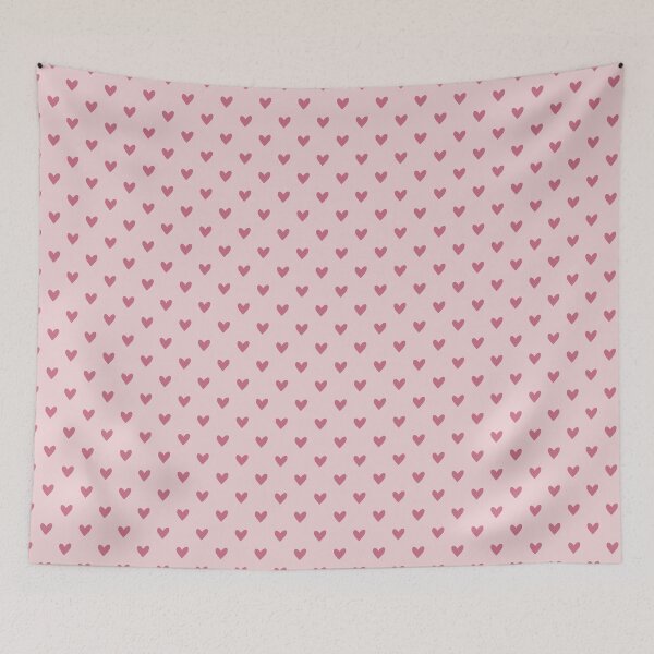 Item preview, Minimalist Blush Heart Pattern Phone Case for Girls | Dusty Rose Heart Journal for Students | Sweet Pink Heart Pattern Blanket for Mom | Rose Square Heart Tote Bag for Teachers designed and sold by VivaFy.